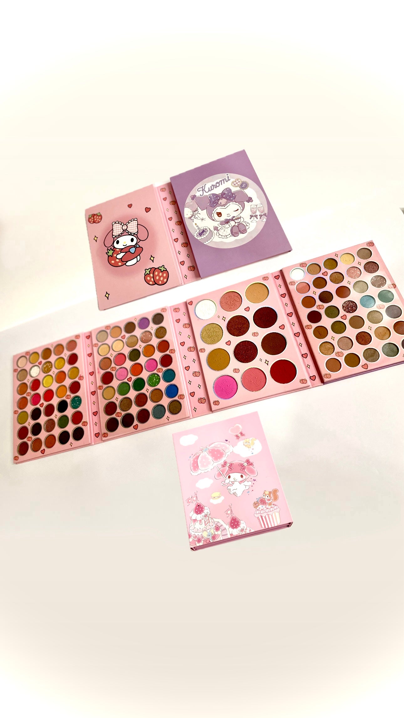 Paleta de sombras animacion kuromi y melody